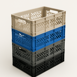 plastic storage crates